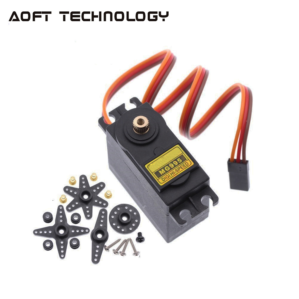 4PCS 13KG 15KG เซอร์โวดิจิตอล MG995 MG996R Servo เกียร์โลหะทั้งหมดสําหรับ JR รถ RC เฮลิคอปเตอร์เรือ Arduino UNO DIY