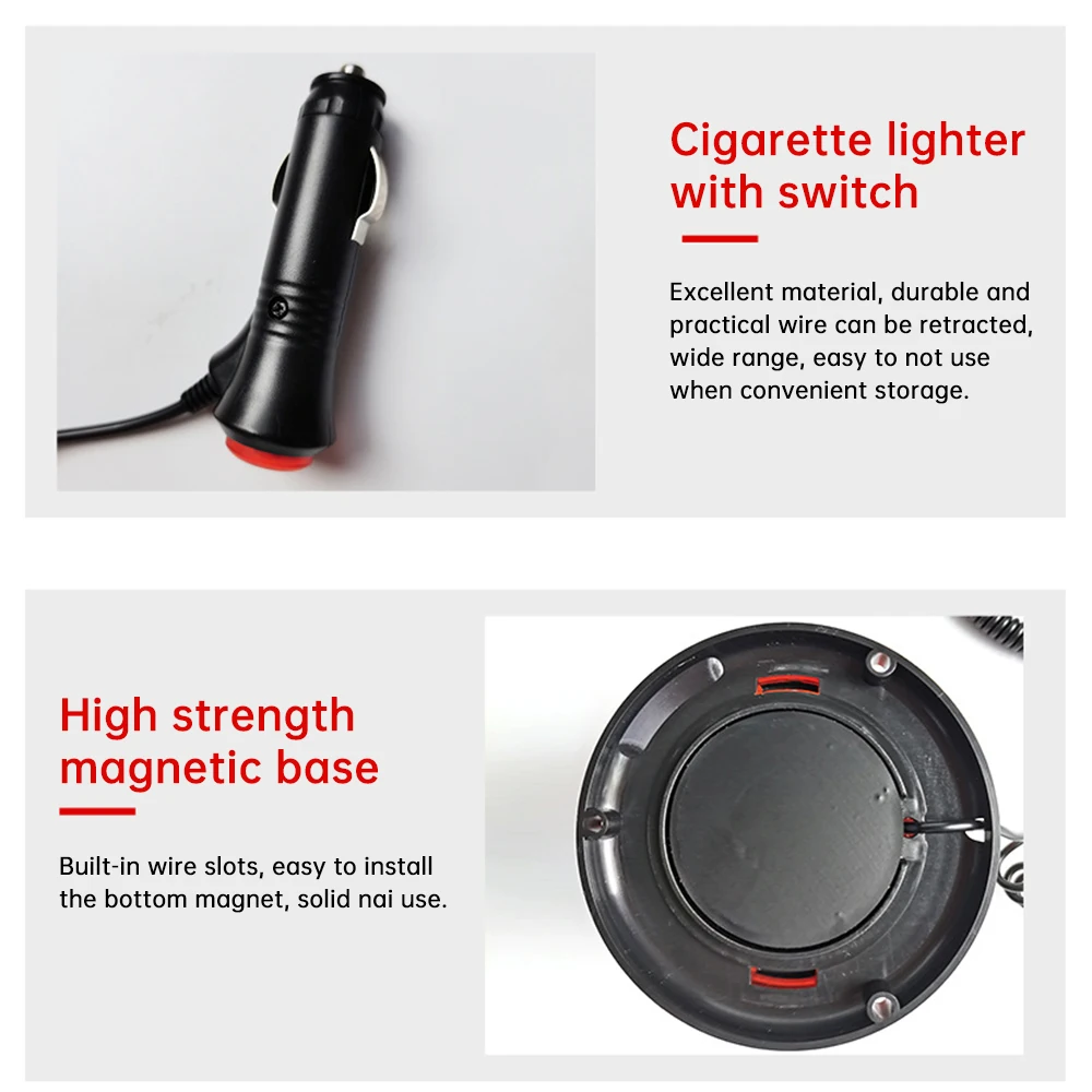 Strobe Signal Warning Solar Light Car Agriculture Flashing Vehicle Trialer Emergency Safety Beacon Lamp Ceiling Security Alarm