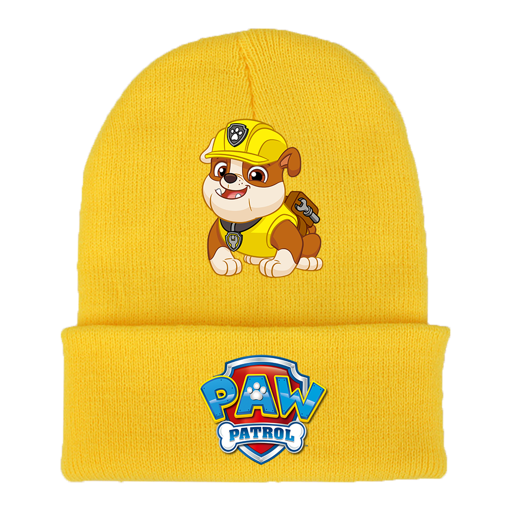 Gorro de punto de la patrulla canina, gorro de lana de invierno con dibujos animados, gorros de Chase Skye, gorros para niño y niña, regalos de cumpleaños y Navidad