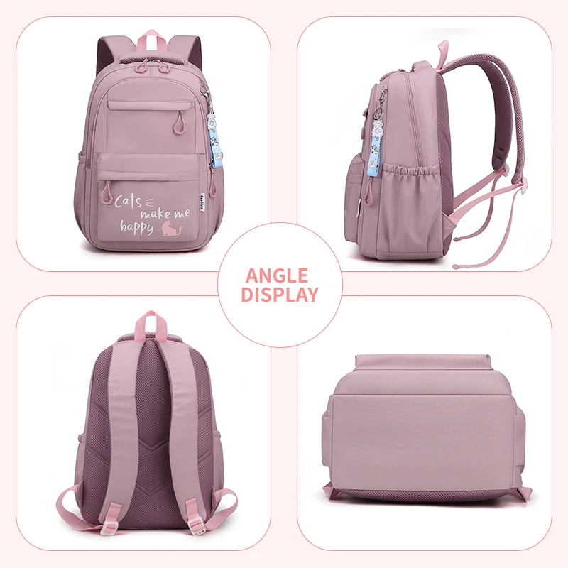 Geeignet für Teenager, Schultaschen, Rucksäcke, Rucksäcke, rosa Schultaschen, Rucksäcke für Grundschüler und Mittelschüler