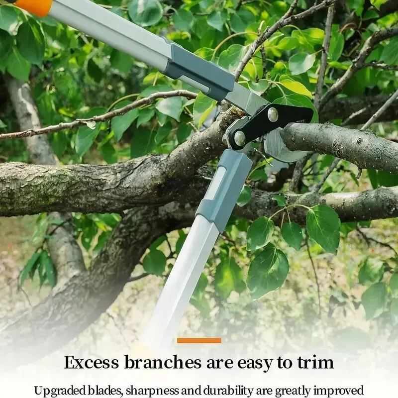 Bypass Pruning Shears 17.72 Inch, With Gear-Operated Cutting System, Cuts Branches, Thicker Than 30 Mm, SK-5 Steel Blade And Tef