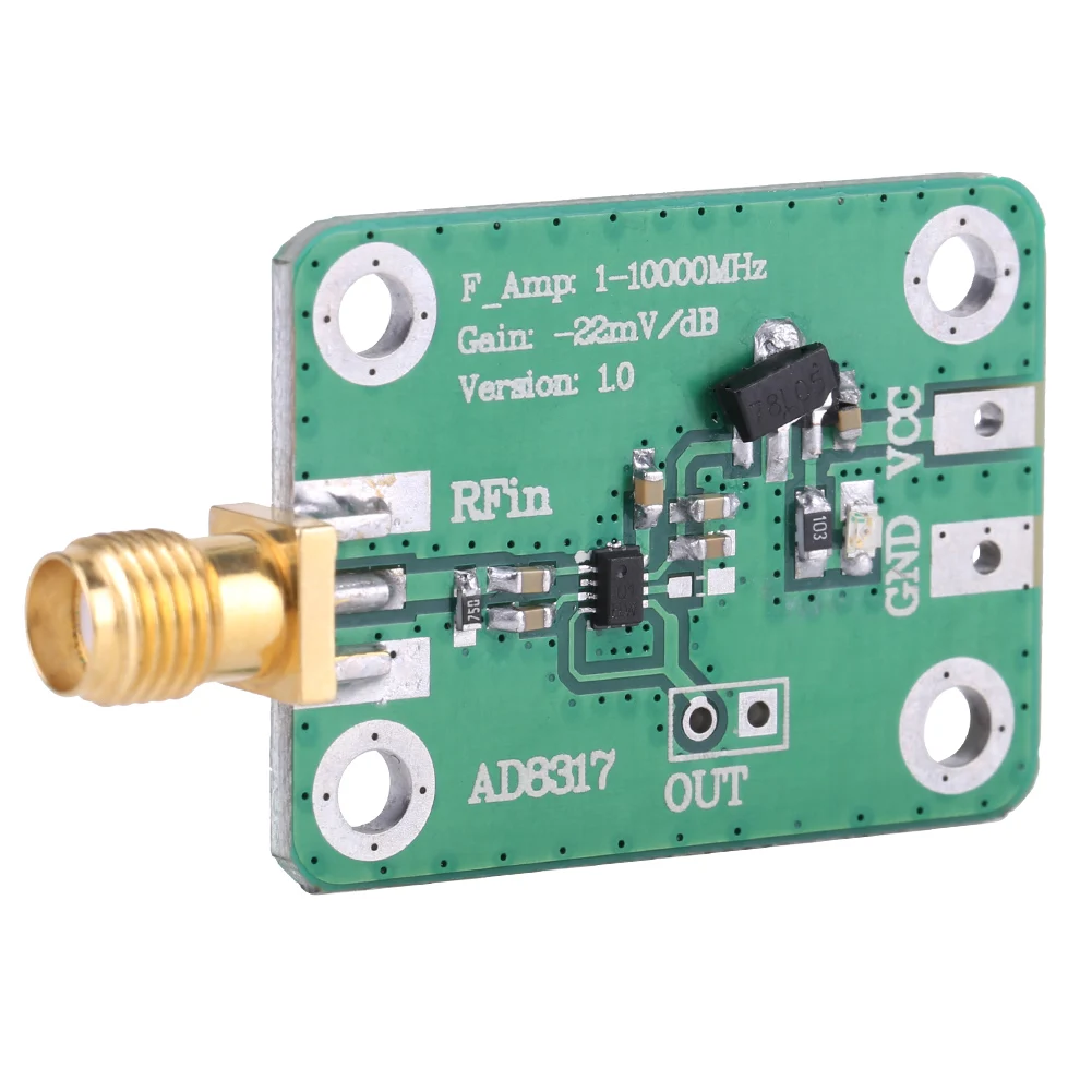 HF-Signalleistungserkennung 1M-10000MHz AD8317 Hochfrequenz-logarithmischer Detektor Leistungsmesser