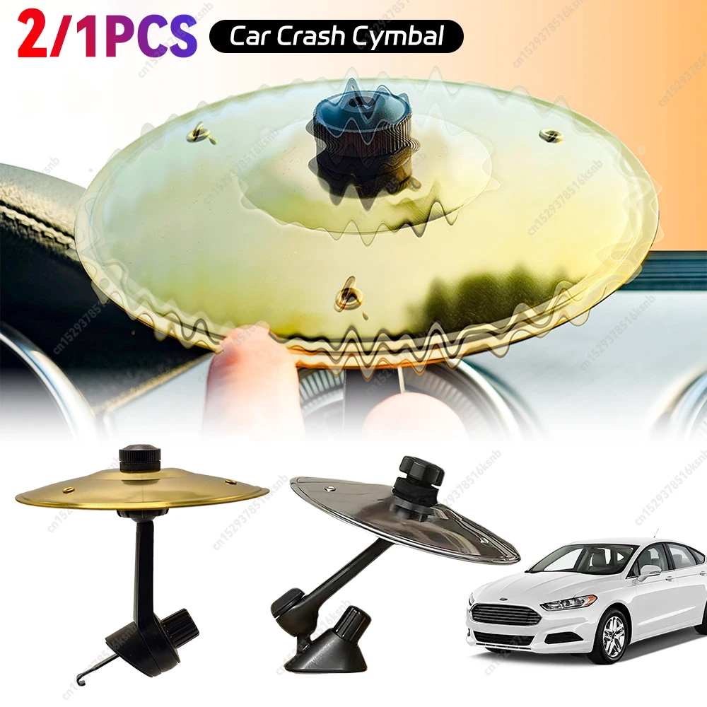 1/2/3PCS Piatti Crash per auto da tiro a mano Porta di ventilazione automatica universale Clip-On Mini piatti per batteria per tutti i tipi di veicoli