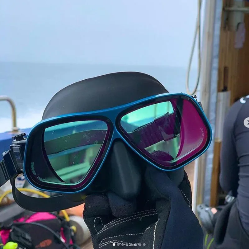 Maschera Apollo simile Maschera subacquea Telaio in lega di alluminio Maschera diottrica configurabile Occhiali Maschere subacquee Snorkeling Set di tubi bagnati