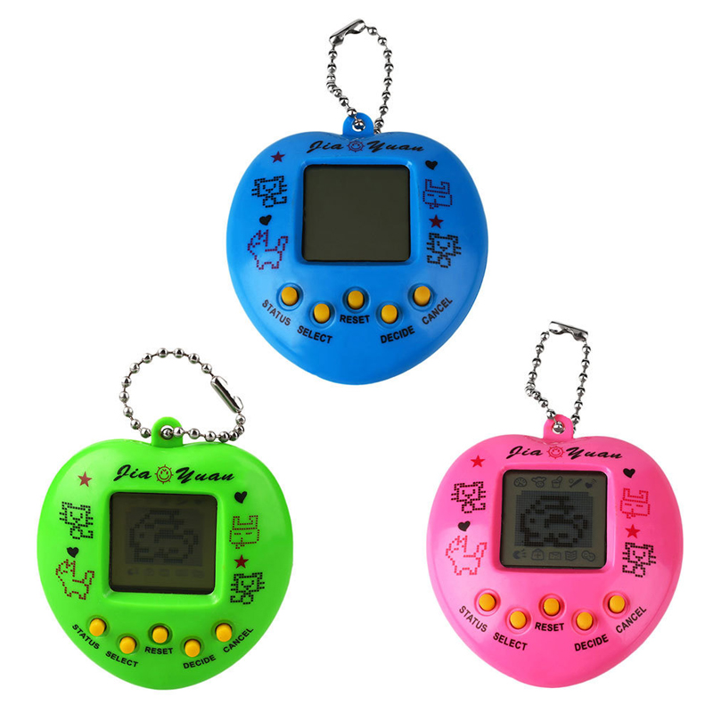 สัตว์เลี้ยงเสมือน Tamagotchi Tamagochi ของเล่นรัสเซียต้นฉบับเยอรมันสเปนภาษาโปลิชคําสัตว์อิเล็กทรอนิกส์เด็กเล่นเกมเด็ก Pixel