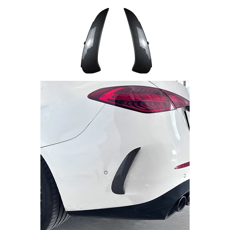 M93K-Spoiler Bumper Belakang Serat Karbon Penutup Trim Ventilasi Udara Untuk C-Class W206 C260 2022+ Aksesoris Suku Cadang Mobil