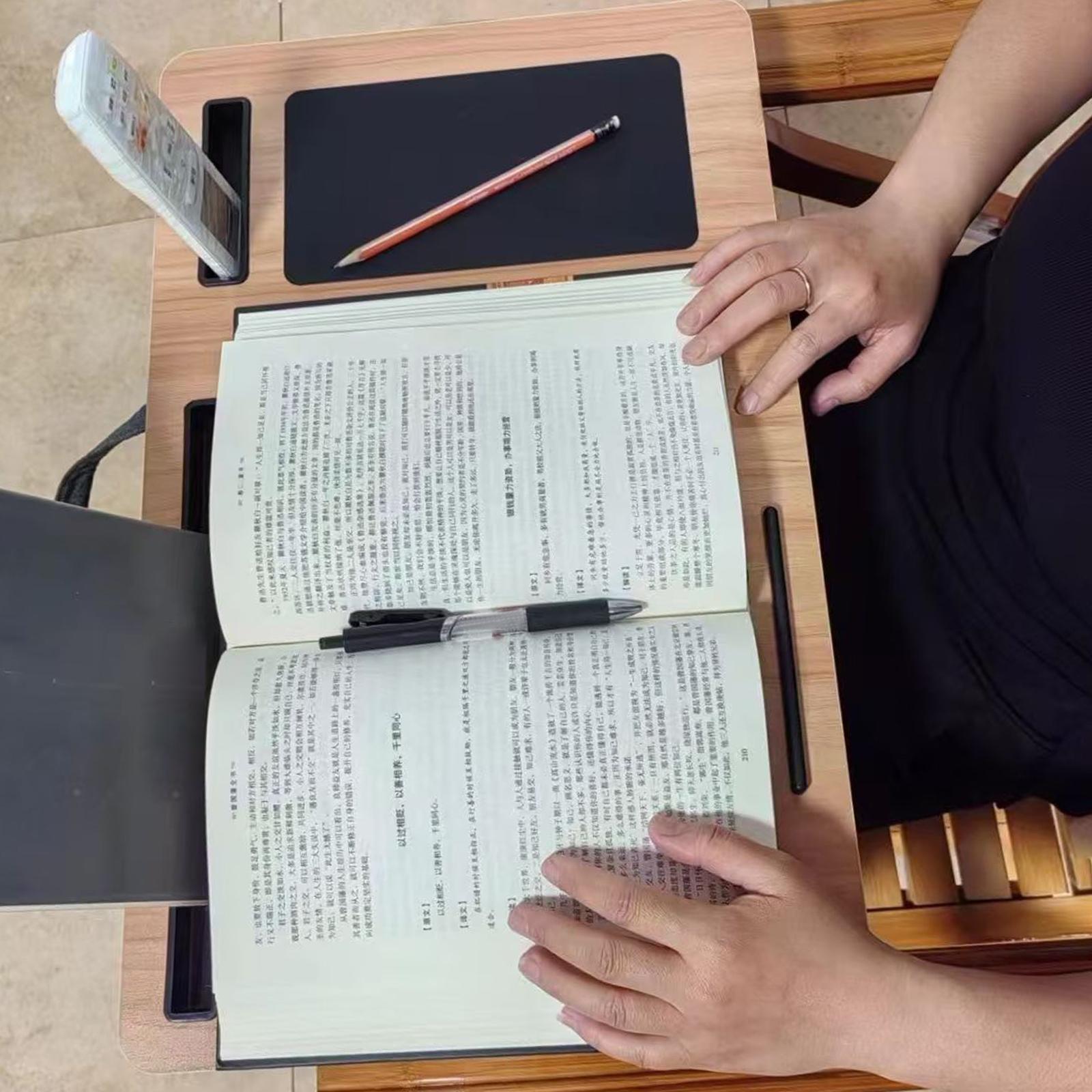 Laptop Lap Desk with Cushion with Handle Tablet Support Phone Holder for Travel Bed Sofa Couch Home Office Workstation Reading