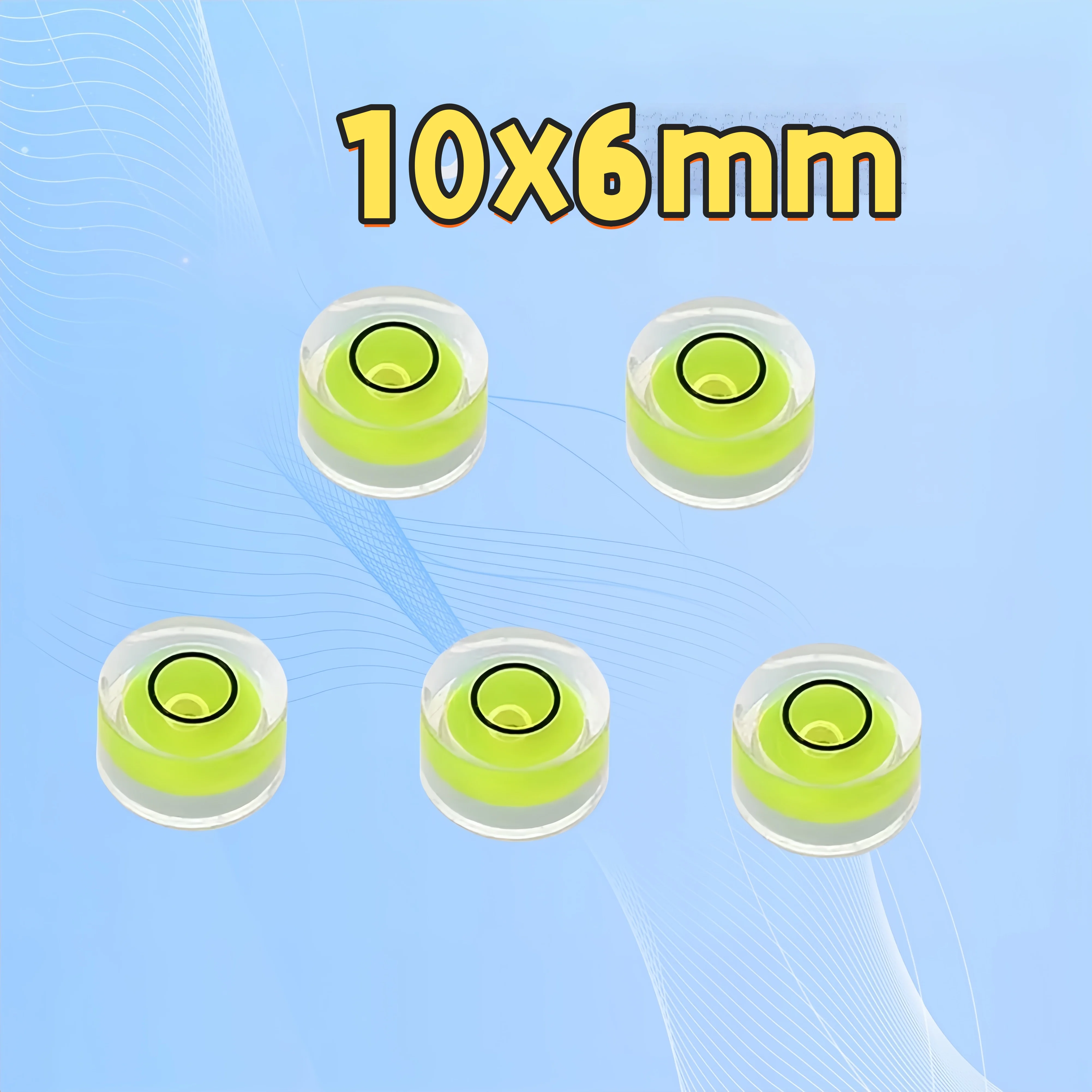 5pcs Mini Round Accuracy Bubble Level Bullseye Instrument Horizontal Precision Bubble Level Measuring Tool