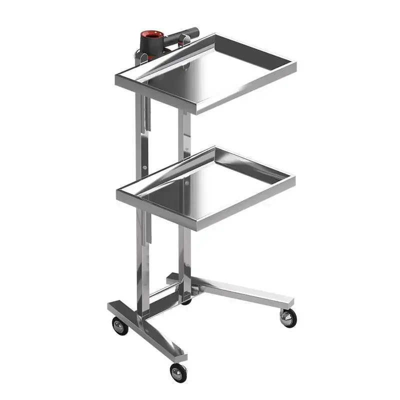 Rolling Hairstylist Cart with Removable Tray Multipurpose Storage Stand for SPA Salon and Barber Use Versatile Salon Station