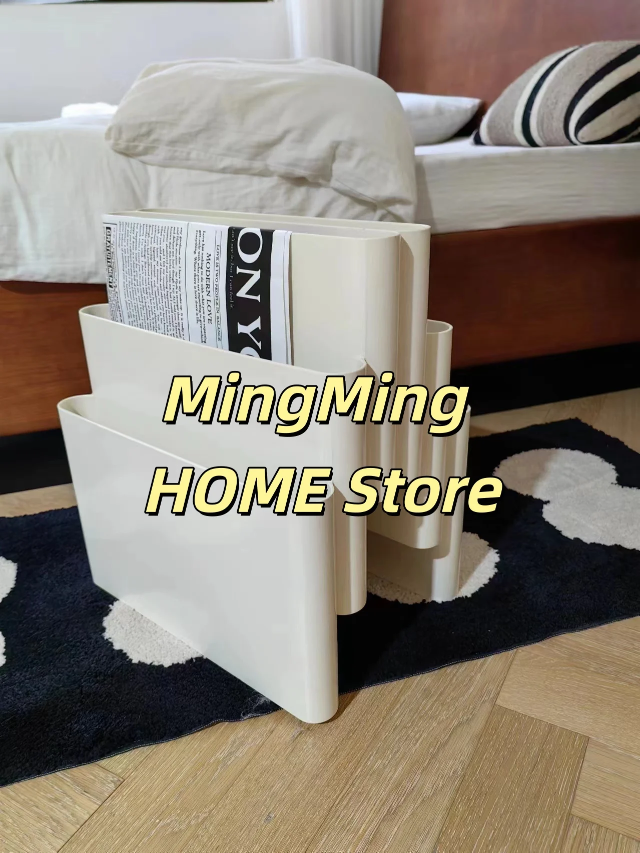 Nordic Creative Home Bookshelf Medieval Floor Magazine Shelf Bookshelf Plastic Photo Props Bedroom Storage Bookshelf Magazine