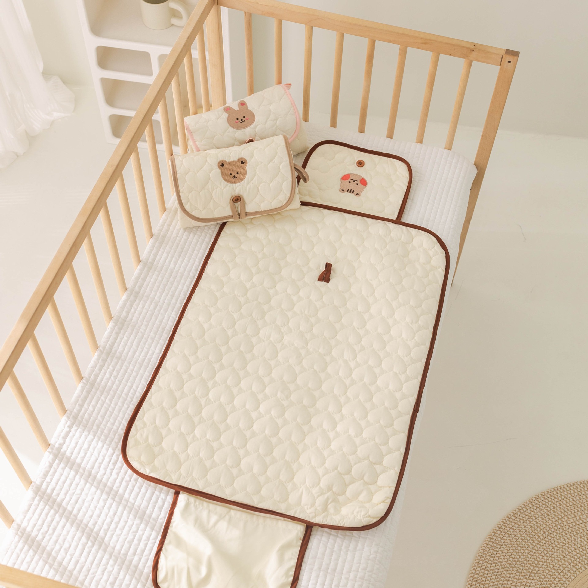 PANGDUBE matelas à langer doux pliable nouveau-né matelas à langer bébé matelas à langer Portable mignon matelas à couches bébé choses