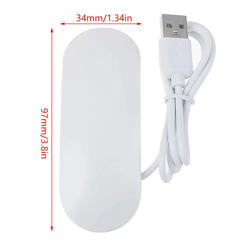 เครื่องเป่าเล็บหลอดไฟยูวีขนาดเล็ก6W 80cm, โคมไฟ LED ชาร์จสาย USB เครื่องอบเล็บเจลทำเล็บมือ LED หลอดไฟยูวีขนาดเล็ก
