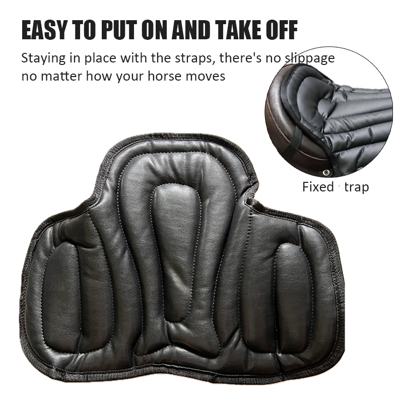 Horse Riding Saddle Pad artificial leather Shock Soft Equestrian Seat Pad Western Long Saddle Cushion Motorcycle Seat Cushion