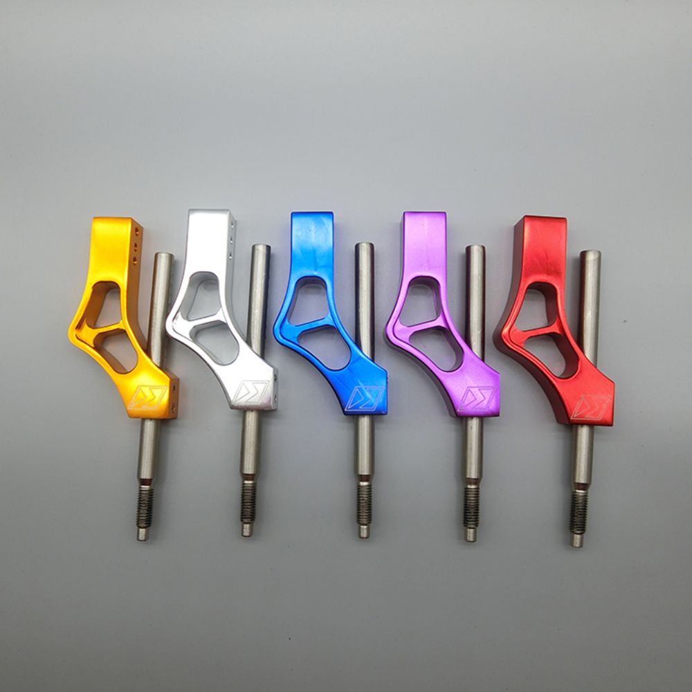 Aluminum Adjustable Height Lever Car Gear Shift Knob Extender Shifter Extension Single Bend Car Shifter Extender