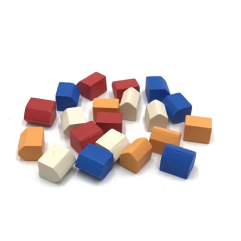 Way/House/City/Thieves Wooden Game Pieces 97Pcs/set Colorful Chess Pieces for Games Accessories