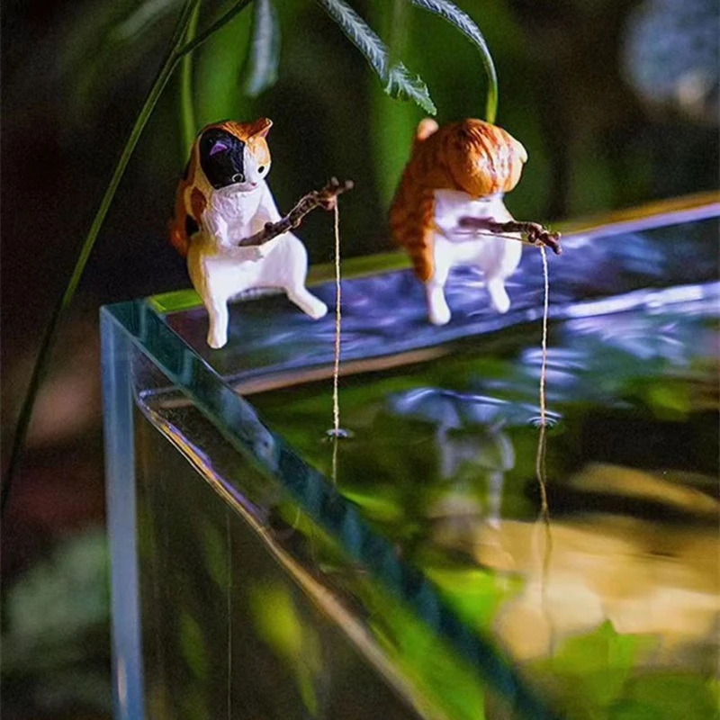 Paisajismo de peces de dibujos animados, adornos de pesca, accesorios de Acuario, suministros para el hogar, decoración de oficina