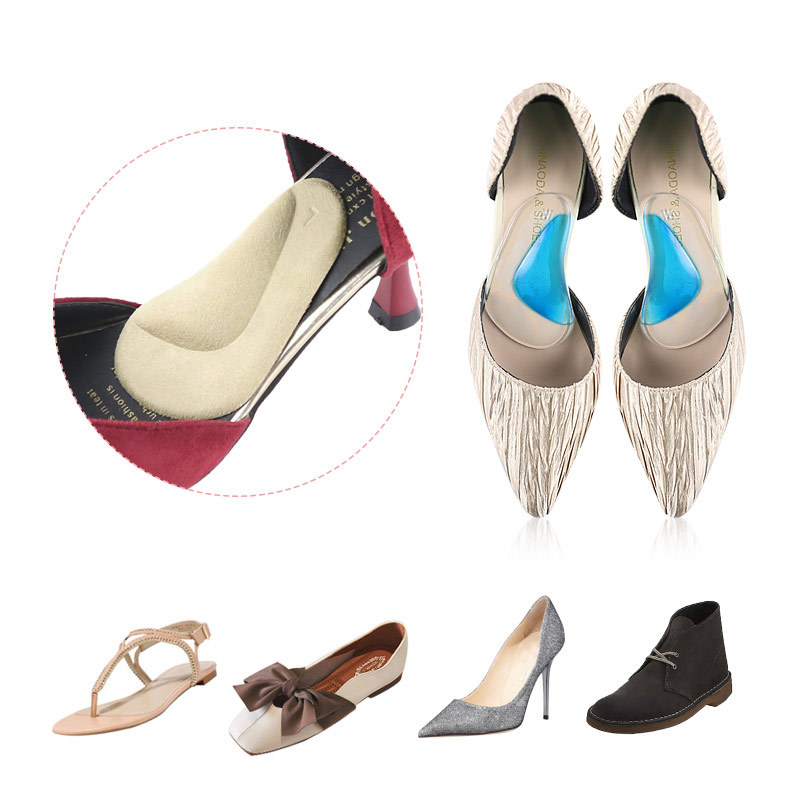 Flatfoot Orthotics Arch Support Insoles Silicone High Heels Flat Shoes Insoles Unisex 2Pcs/4Pcs
