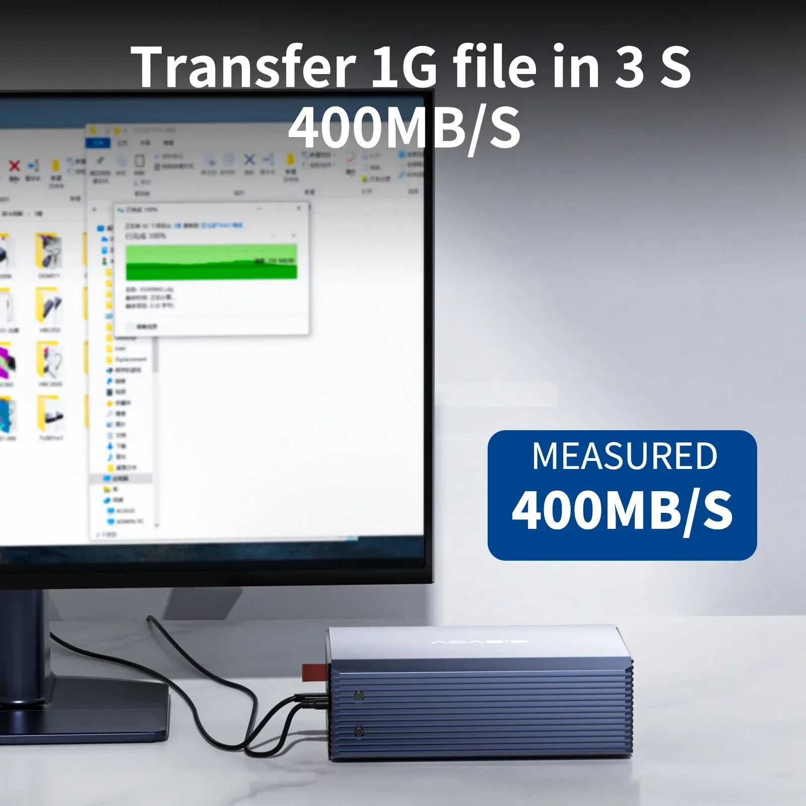 Caja Acasis Dual Bay HDD/SSD, carcasa de disco duro externo de 3,5 pulgadas, matriz HD SATA a USB, matriz de disco duro con función RAID