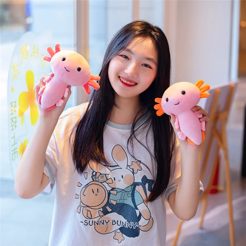 Axolotl ตุ๊กตาหนานุ่ม S นุ่ม Kawaii axolotl หมอนตุ๊กตาของเล่น axolotl ยัดไส้ตุ๊กตาหนานุ่ม axolotl สำหรับของขวัญคริสต์มาสการตกแต่งบ้าน