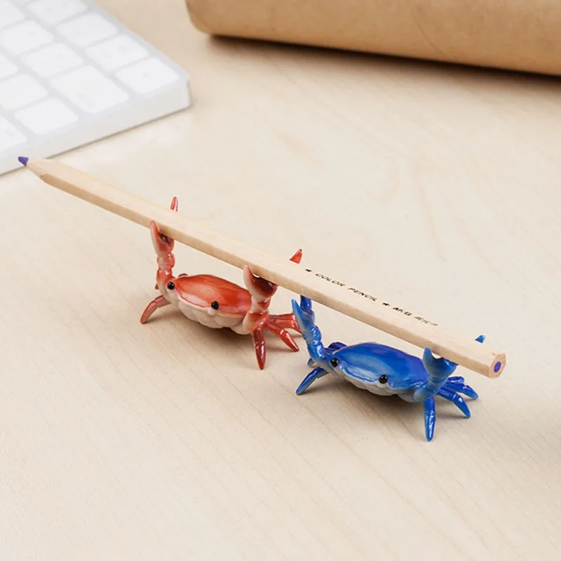 Creative Design Of Pen Holder, Weightlifting Crab Pen Holder, Item Placement, Pen Holding Bracket, Ornament Model
