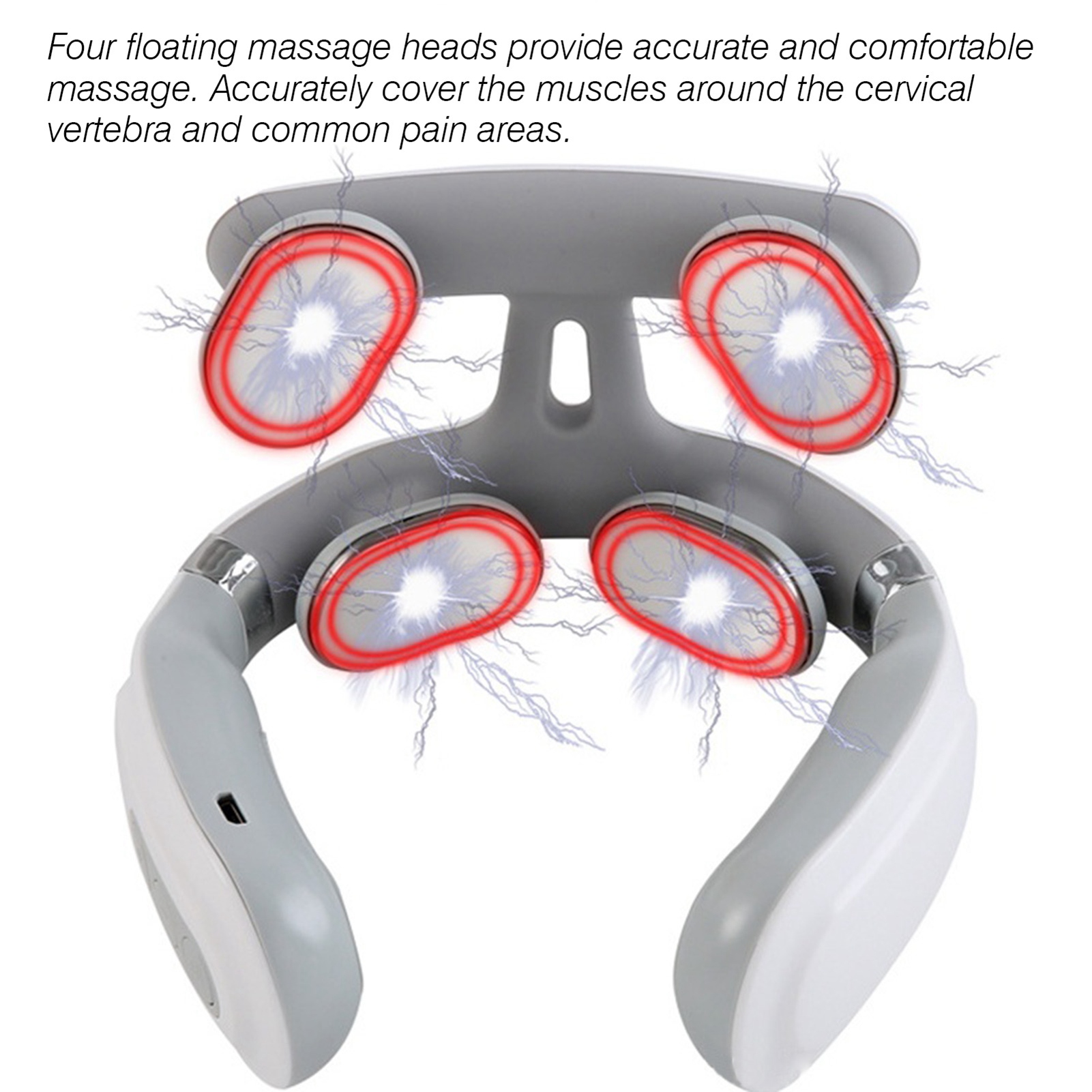 Neck Massage Machine 4 Head And Neck Protection Heating Machines Breathing Light Vibration Hot Compress Cervical Spine Machine