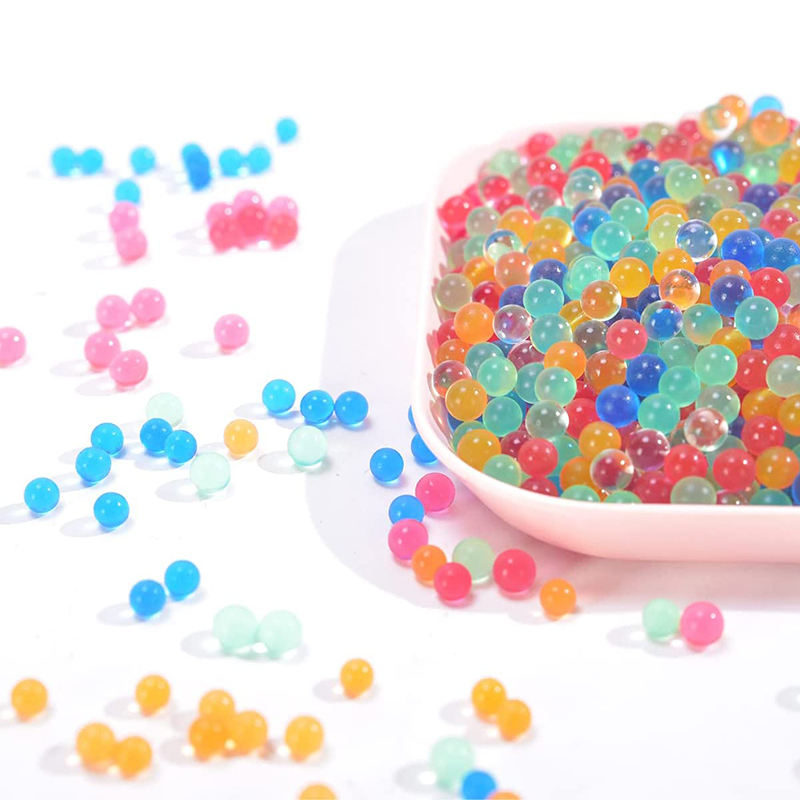 7-8 มม.เจลน้ําHydrogelลูกบอลBulletลูกปัดขวดLight In DarkเติมกระสุนSplatter Ballสําหรับเจลไฟฟ้าปืนอุปกรณ์เสริม