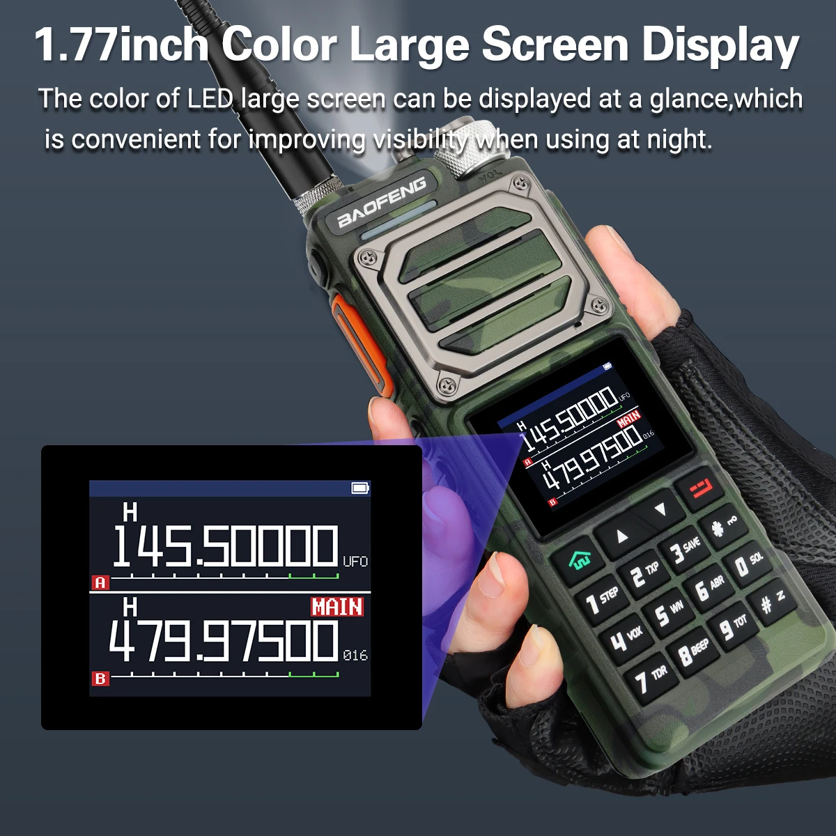 Baofeng UV-25 Walkie Talkie Drahtlose Kopierfrequenz Multiband UHF VHF Air Band 999CH NOAA Typ-C Ladegerät AM Ham Zweiwegradio