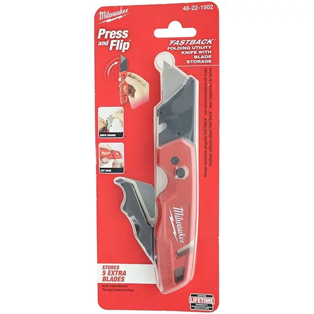 Milwaukee FASTBACK oblique back quick collection multi-purpose knife 48-22-1502 48-22-1535 Tool accessories