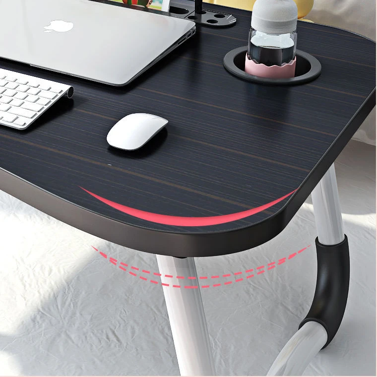 Folding Home Laptop Desk for Bed & Sofa Laptop Bed Tray Table Desk Portable Lap Desk for Study and Reading Bed Top Tray Table