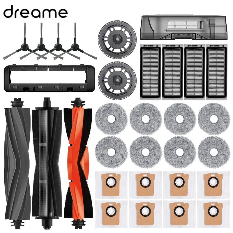 Dreame Bot L30 Ultra L20 Ultra Robot repuestos de aspiradora consumibles Cepillo Lateral principal filtro Hepa paño de mopa bolsa de polvo Accesorios