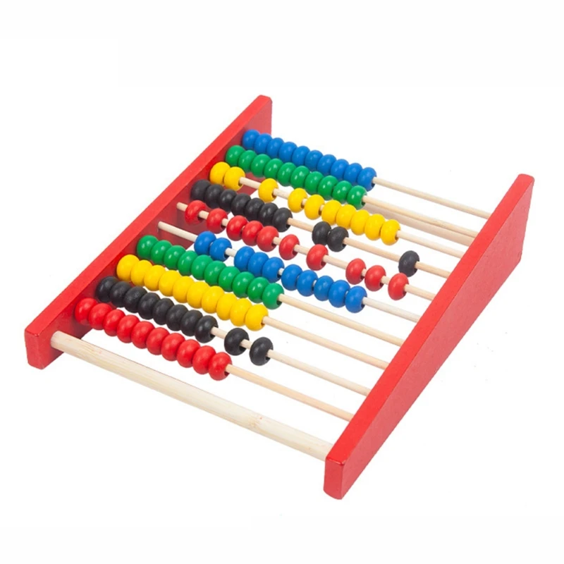 Colorful Beads Wooden Abacus Intelligence Development Abacus Chlidren Mathematics Educational Toy Calculate Bead Counting Abacus
