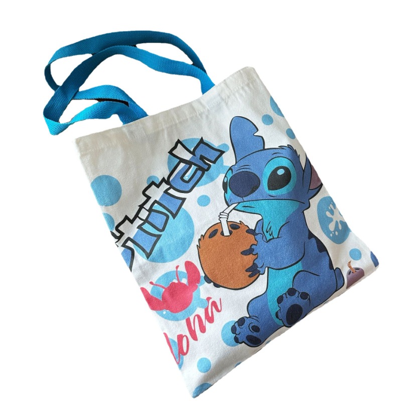 Disney Stitch Crossbody Bag, Lilo e bolsa de ombro do bebê, mesmo estilo, desenhos animados periféricos, lona bonito