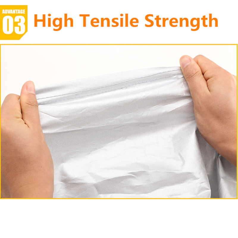 Auto-Außenseite, zweifarbige Abdeckung, Sonnenschutz, staubdichter Schutz mit reflektierenden Streifen, universell für Schrägheck-Limousine, SUV