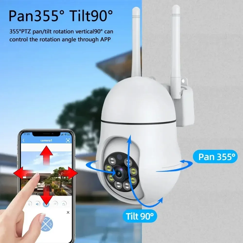 Tuya-cámara Wifi de 5MP para interiores, Monitor de bebé para mascotas PTZ 360, visión nocturna IR, detección Ai, cámaras IP de vigilancia P2P con Tuya Smart Life