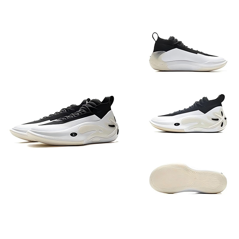Li-Ning รองเท้าผ้าใบสำหรับผู้ชาย, แผ่นคาร์บอน sepatu Basket Profesional ร้อนสีขาวรองเท้าสนีกเกอร์ในร่มสำหรับ ABAU049