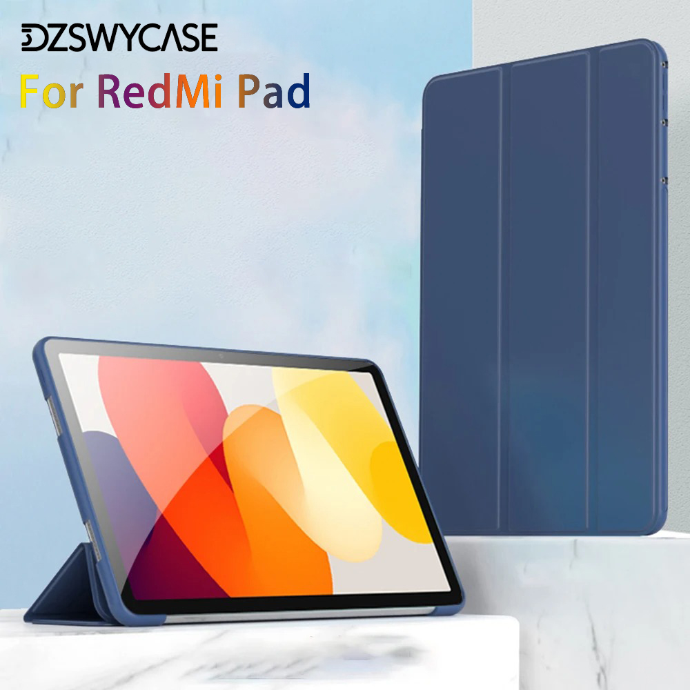 Силиконовый чехол для RedMi Pad 2 11 дюймов, RedMi Pad SE 11, складной чехол RedMi Pad SE 8,7 с чехлом для автоматического сна/пробуждения