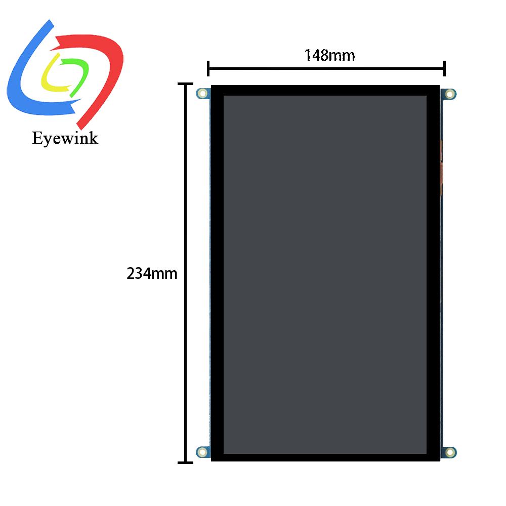 Pantalla Raspberry Pi pantalla táctil de 10,1 pulgadas pantalla HDMI 1024*600 para Raspberry Pi 5/4/3B/B + Win11/10/8