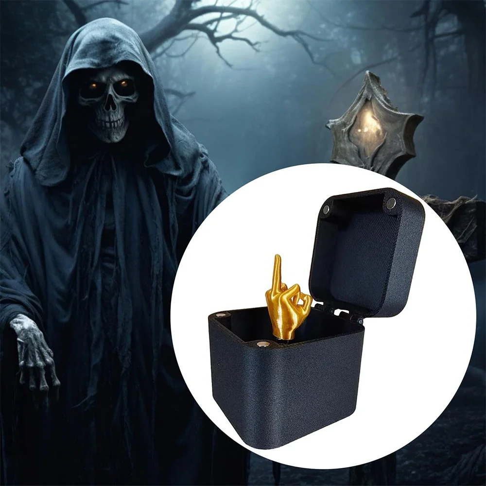 Dedo médio surpresa caixas de presente natal diversão brincadeira presente escritórios mesa decoração para casa presente brinquedos crianças itens em miniatura