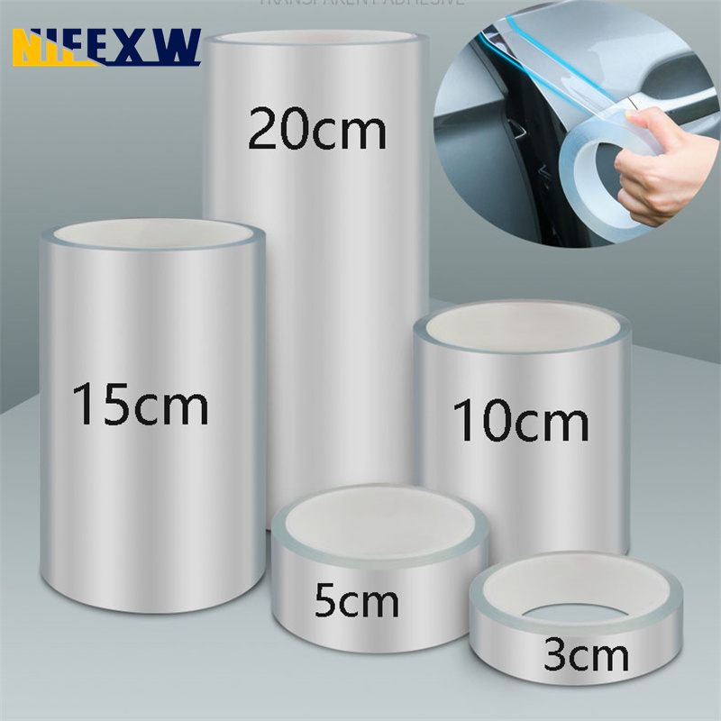 Nano Tape Naklejki ochronne na drzwi samochodowe Anti Scratch Auto Trunk Sill Scuff Protector Film Door Edge Protective Transparent