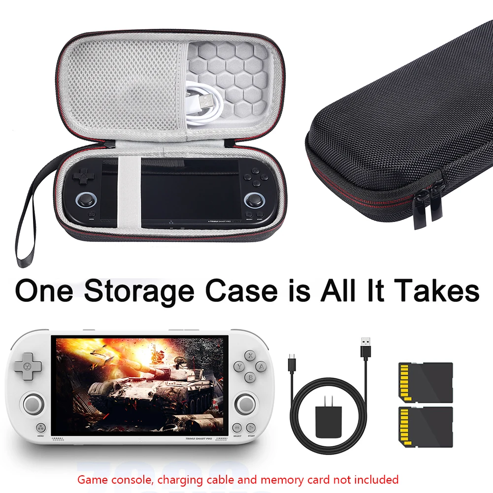 EVA Travel Protective Case Shockproof Portable Storage Bag Anti-scratch Carrying Bag for Trimui Smart Pro Handheld Game Console