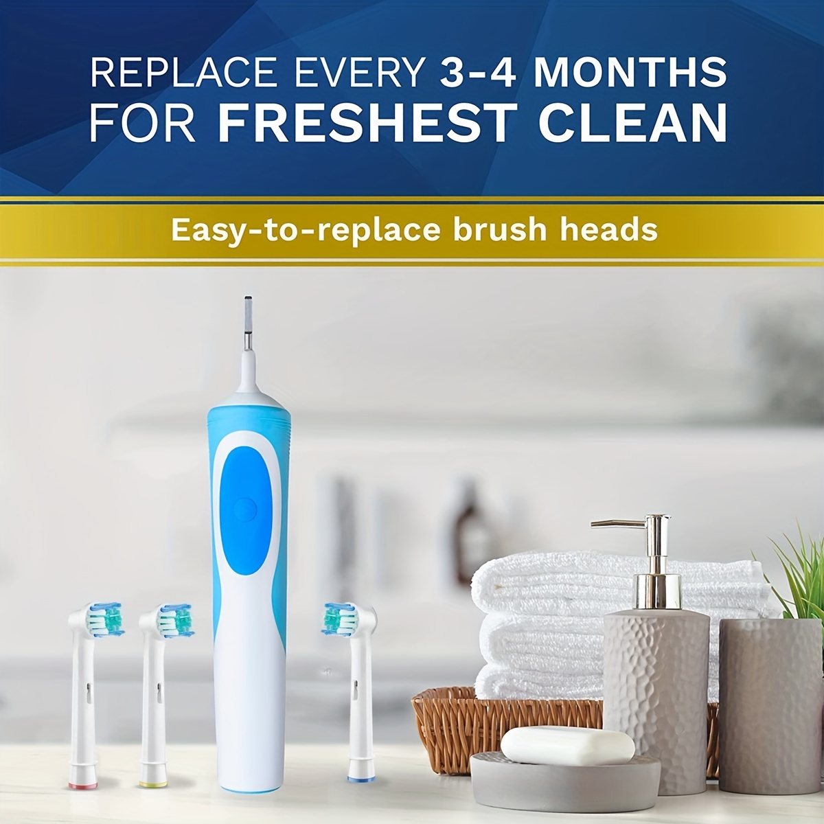 Oral B Braun 전동 칫솔 브러시 헤드 리필과 호환되는 교체 칫솔 헤드 1000 1500 3000 7000 7500 8000