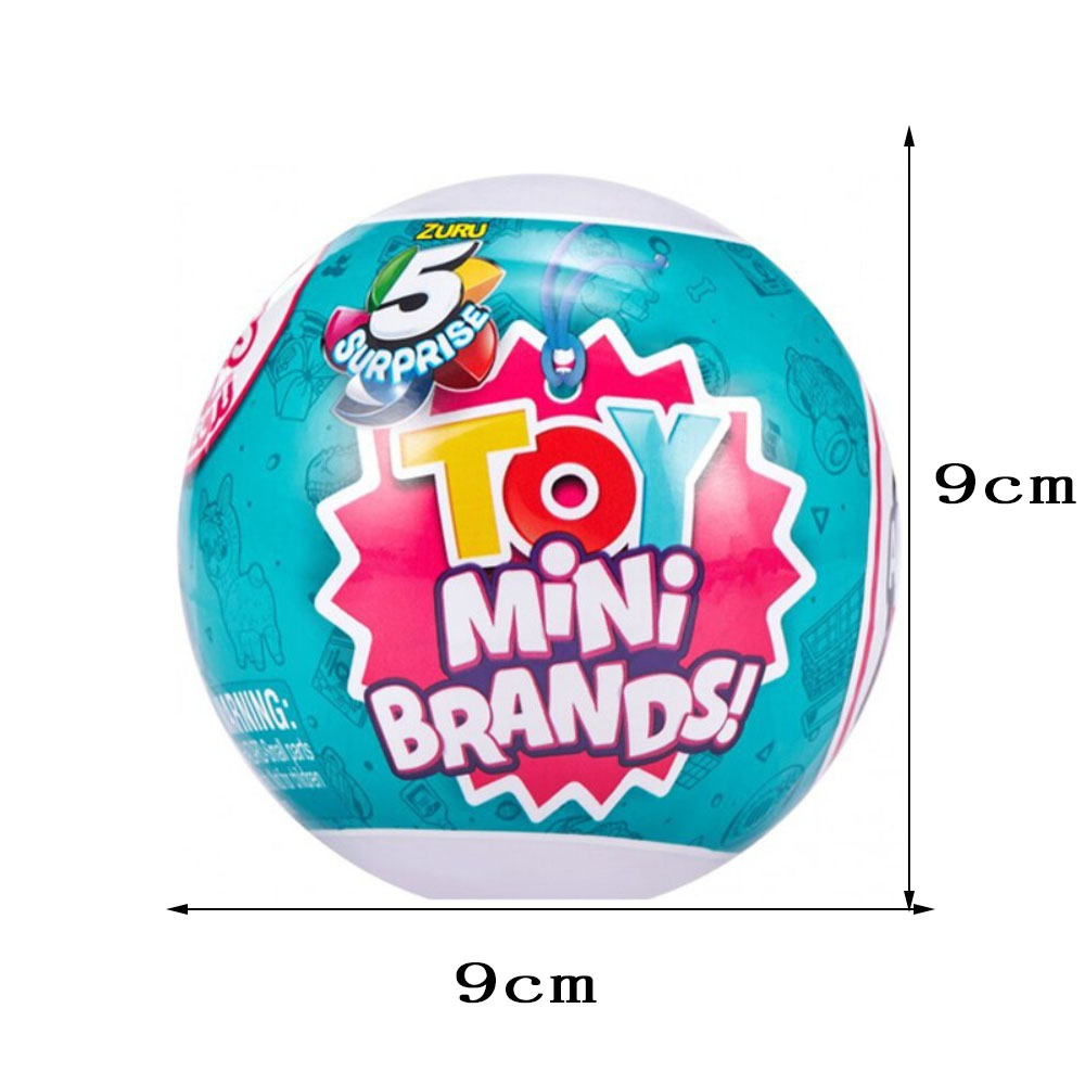 5 Surprise Mini Brands Serie 1, von ZURU Mystery, echtes Miniatur-Sammelspielzeug, Kapsel, Anime-Figur, Spielzeug, Geburtstagsüberraschungsgeschenk
