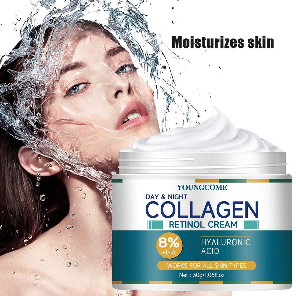 Clearance_Collagen Cream spendet tiefen Feuchtigkeit, nährt die Haut, um Elastizität zu wiederherzustellen, strahlend, feuchtigkeitsspendend, Anti-Falten-Aging-Schrumpf