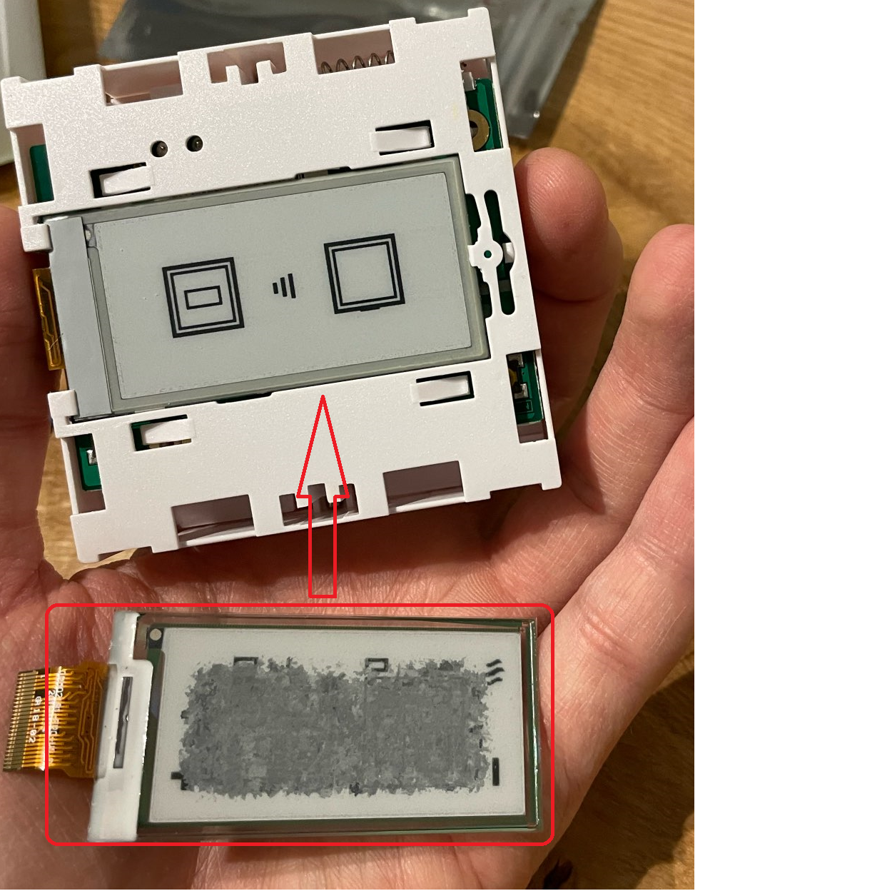 Pantalla LCD para reparación de N3A-THM02, versión OPM021B1 para termostato inteligente Netatmo V2 NTH01