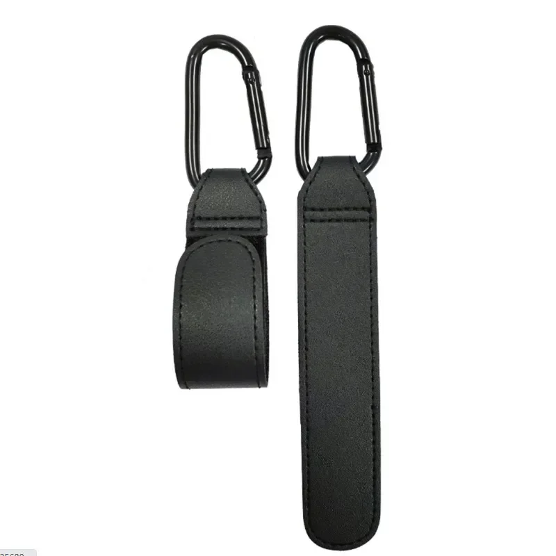 1/2 stücke PU Leder Baby Tasche Kinderwagen Haken Kinderwagen drehen 360 Grad drehbare Wagen Organizer Kinderwagen Haken häkeln Kinderwagen Zubehör