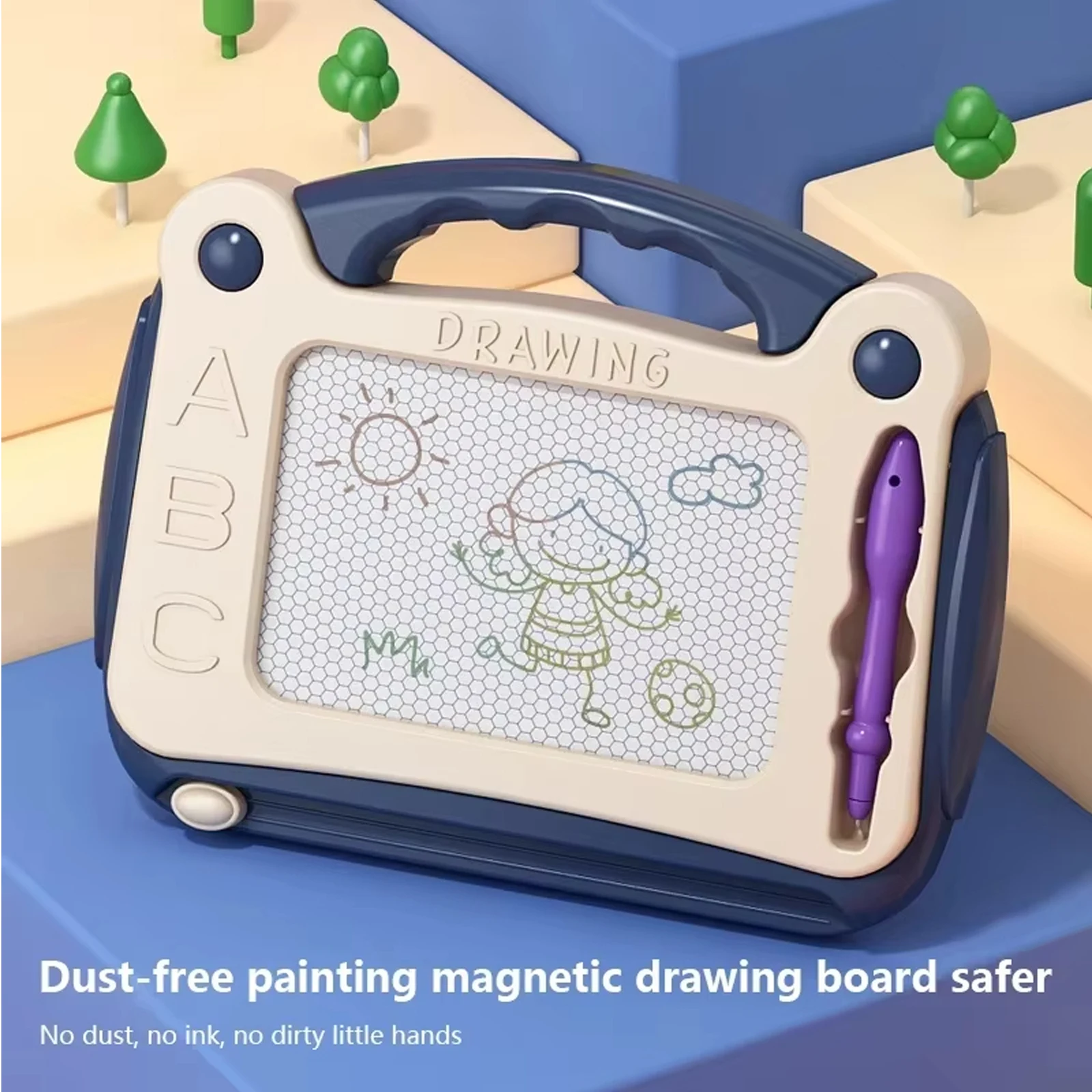เด็กขนาดเล็กกระดานวาดภาพแม่เหล็ก,การเรียนรู้ของเล่นเพื่อการศึกษา Etch Sketch ของขวัญสําหรับ 36 + เดือนเด็กหญิงเด็กชาย