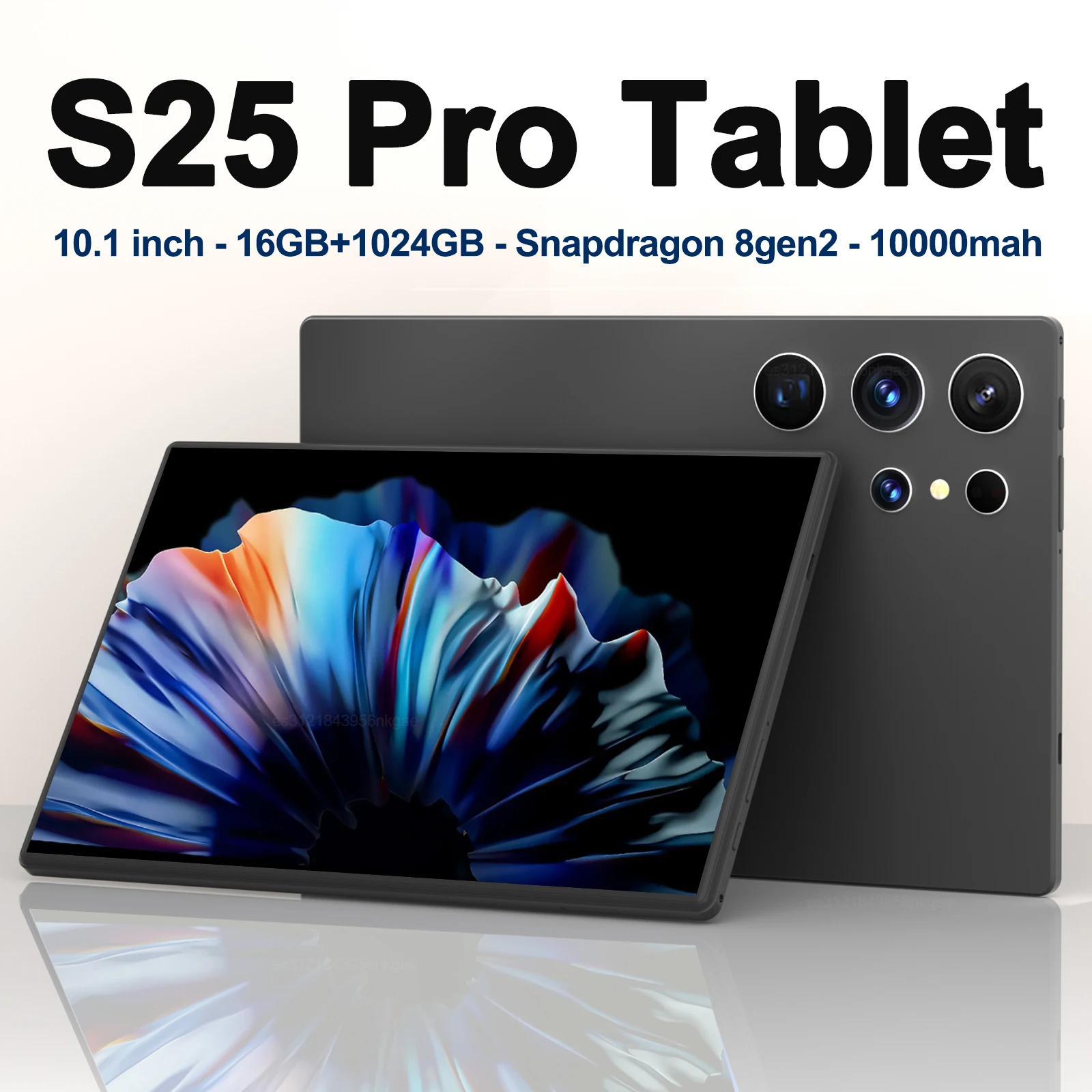 New S25 Pro Tablet 10.1 inch 16GB+1024GB Android 14 Snapdragon 8gen2 Global 10000mah 5G Dual SIM WIFI HD Full Screen Tablets PC