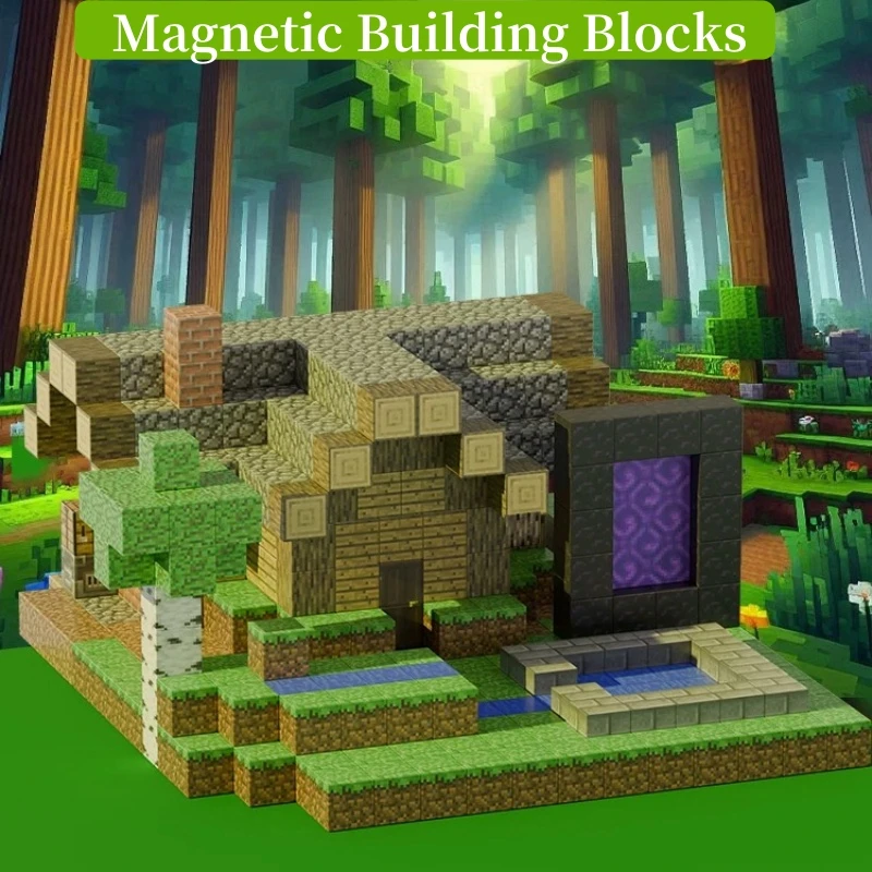 Blocs de construction magnétiques créatifs, briques, ma scène célèbre, ensemble architectural du monde, modèle de bricolage, jouet pour enfants, cadeaux de noël pour garçons et filles
