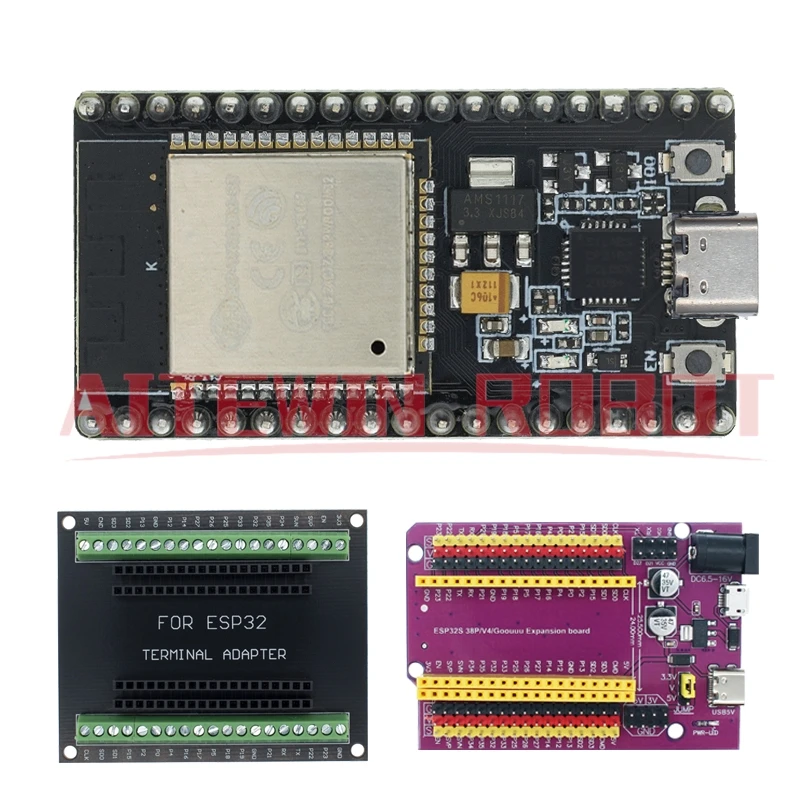 Placa central de ESP32-DevKitC, placa de desarrollo ESP32 de 38 pines, WIFI + Bluetooth, compatible con IoT NodeMCU-32 ESP32-WROOM-32D ESP32-WROOM-32U