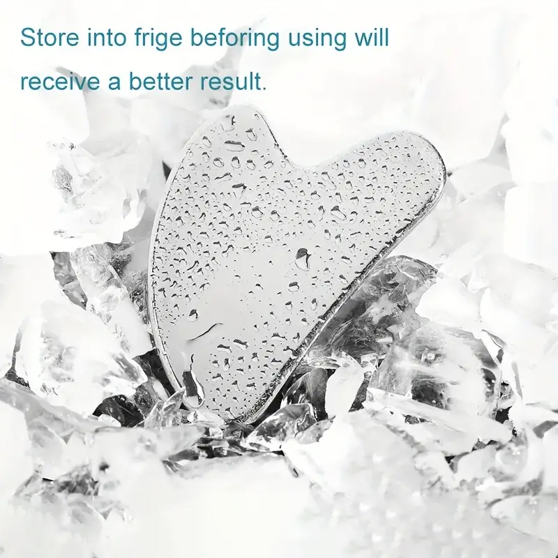 Raspador de massagem facial de aço inoxidável, raspador de beleza, face lift, lei, corpo inteiro, golfinho, coração, coldre